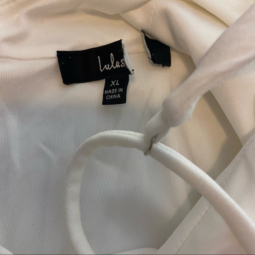 NWOT Lulus All In Favor White Midi Dress - Picture 15 of 16